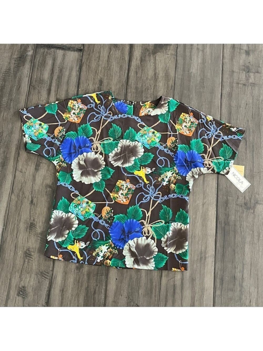 Vintage Nicola Hawaiian Floral Shirt - Size Large